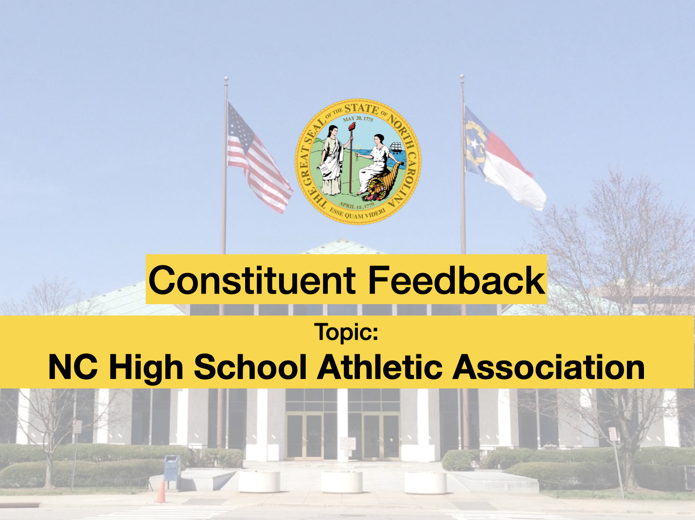 NC High School Athletic Association Constituent Feedback Survey