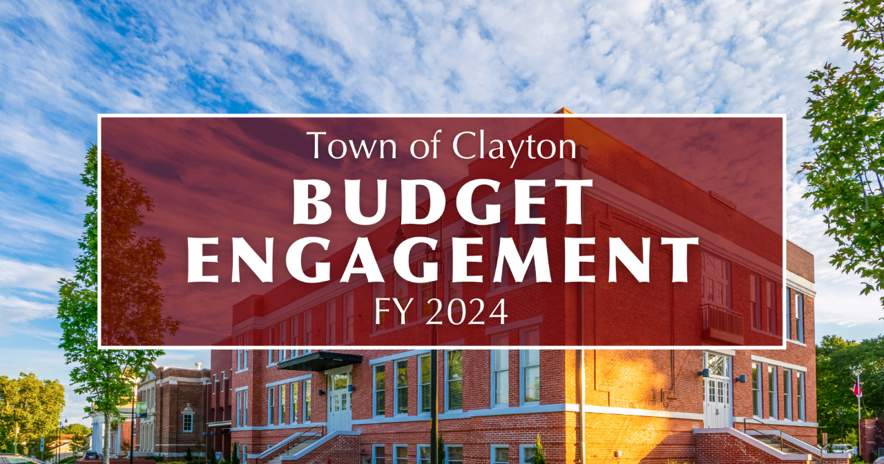 Town of Clayton Budget Prioritization Survey FY24
