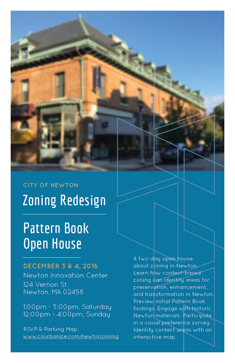 Pattern Book Open House event poster