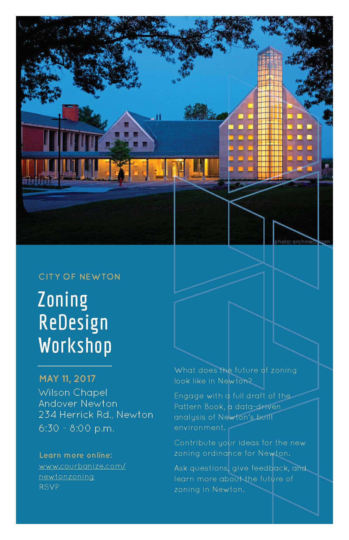 Zoning Redesign Workshop event poster