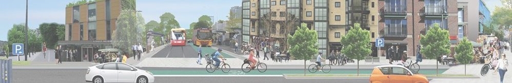 Banner image showing the many transport options available in Christchurch.