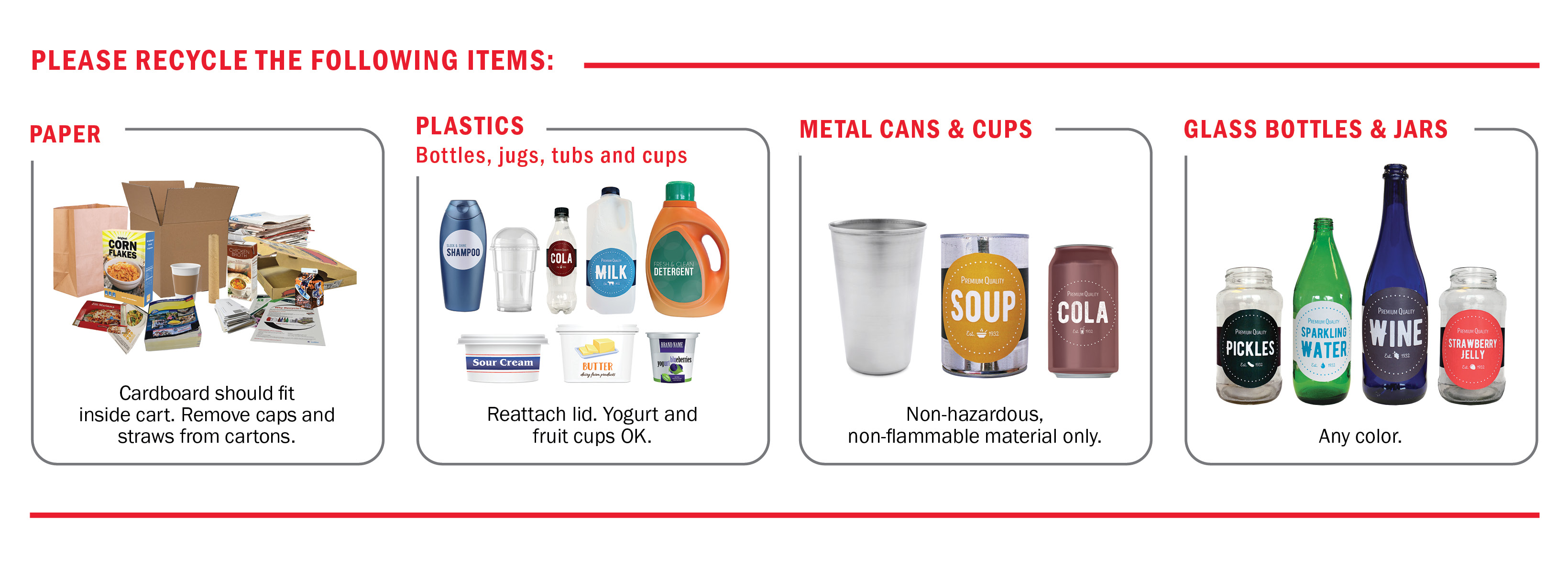 Acceptable Items in Rumpke Recycling Program