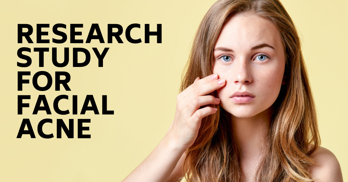 Facial Acne Research Study Therapeutics Clinical Research Survey