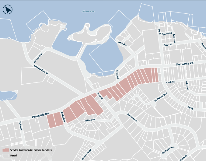 Service Commercial future land use area