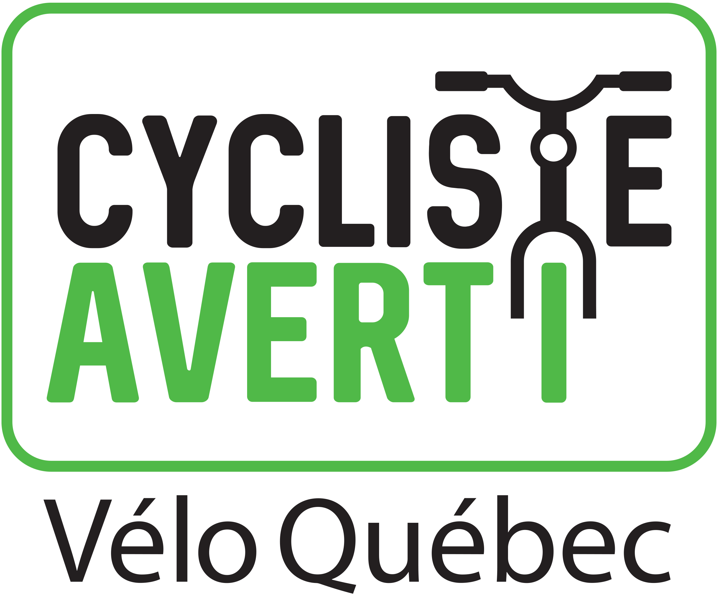 Cycliste averti