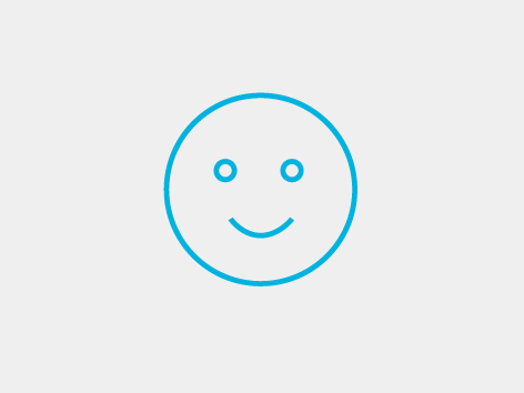 illustrated smiling face