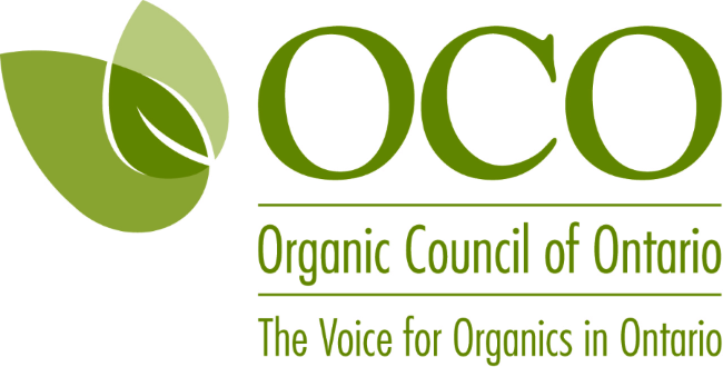 Organic Council of Ontario logo is three leaves an