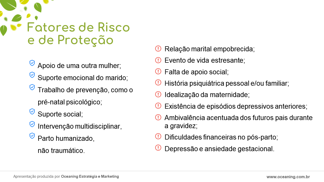 Fatores de risco e de prote&ccedil;&atilde;o da sa&uacute;de emocional da mulher na gesta&ccedil;&atilde;o, parto e p&oacute;s-parto