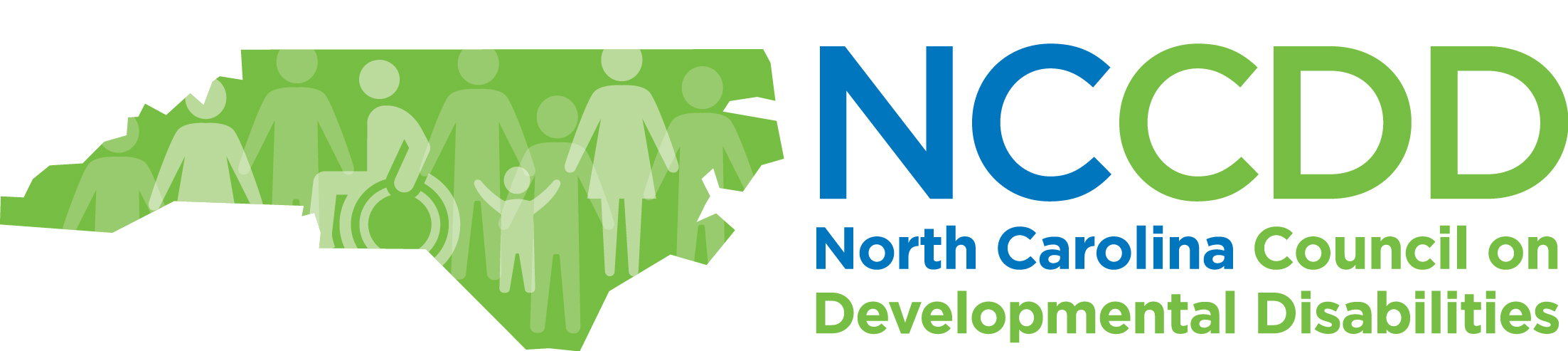 blue and green logo of the stage of north carolina