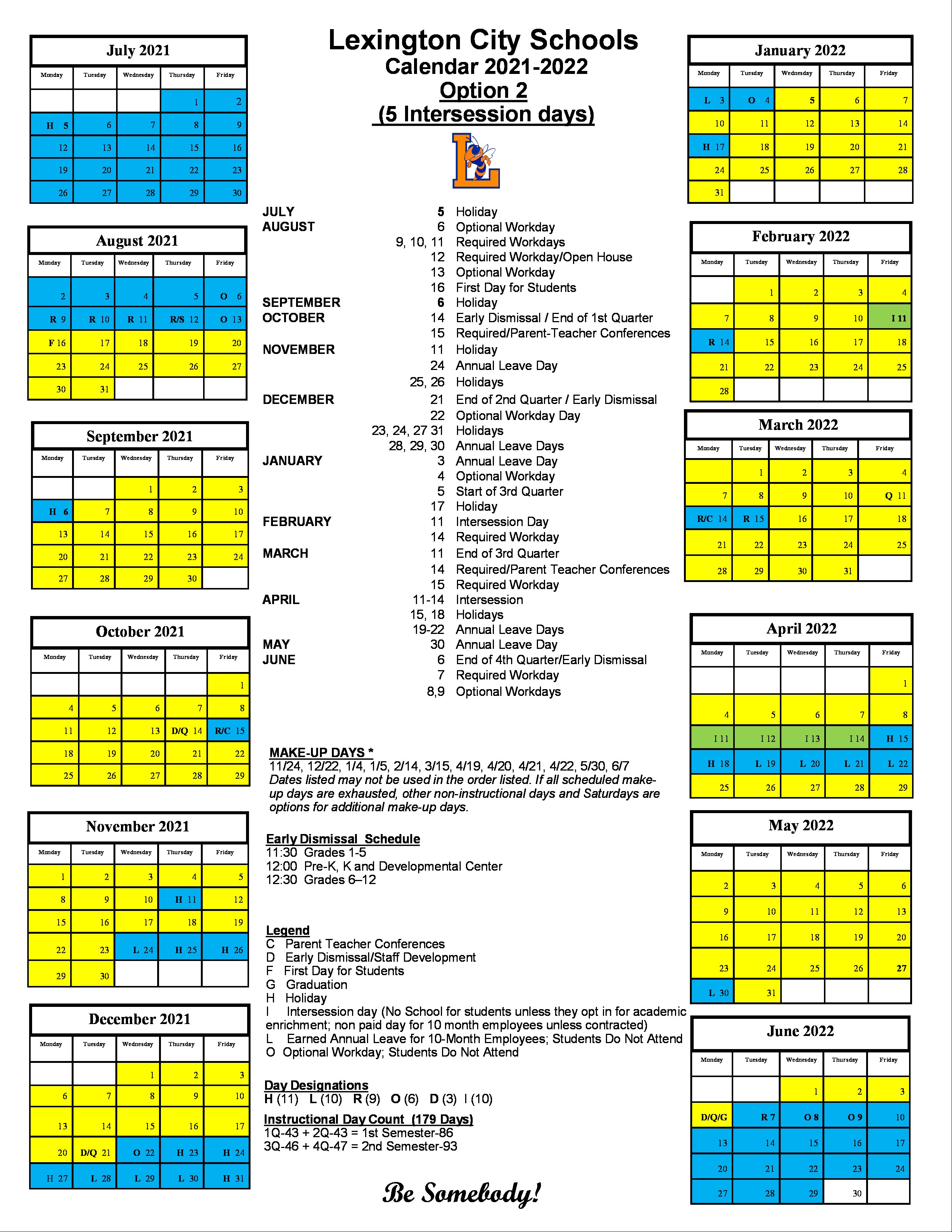 2021-2022 Lexington City Schools Parent Calendar Survey - ENGLISH #2