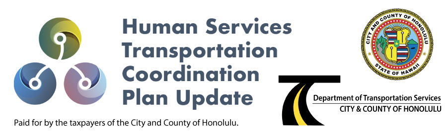 HSTCP logo, City and County of Honolulu logo, DTS