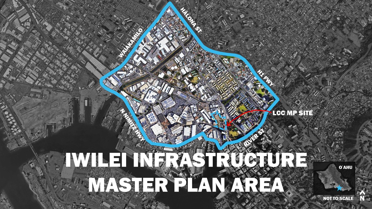 Location of the Iwilei Infrastructure Master Plan