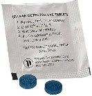 Dye tablets (to detect toilet leaks)/ Tabletas de tinte (para detectar fugas en el inodoro) 