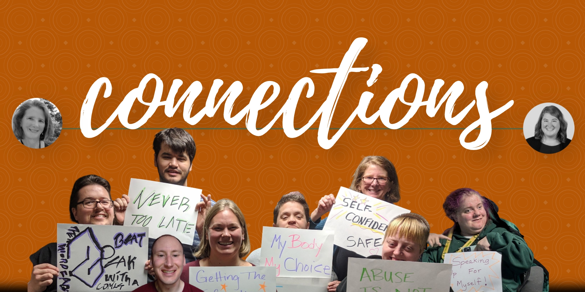 Connections Class Image Header: Eight smiling face