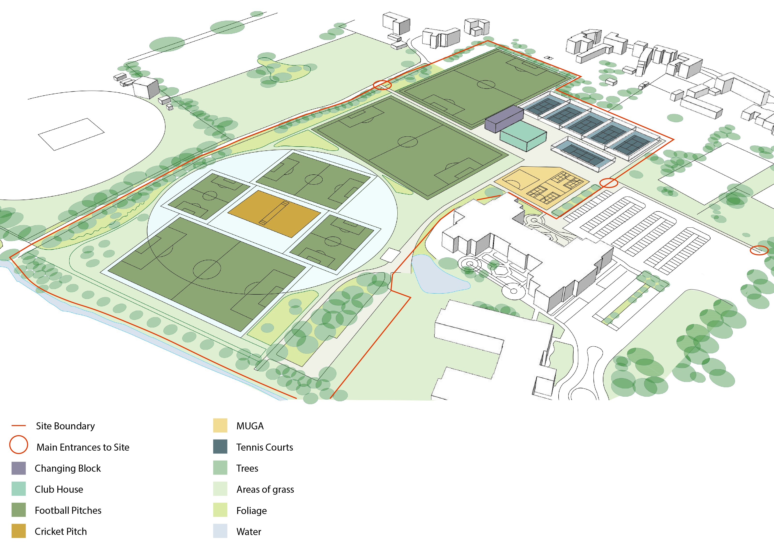 New sports pavilion at Woodlands Survey
