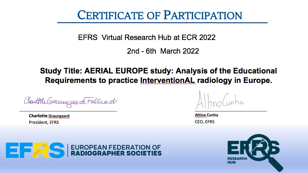  Certificate of participation 