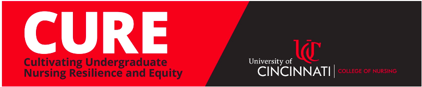 A decorative banner that reads CURE Cultivating Un