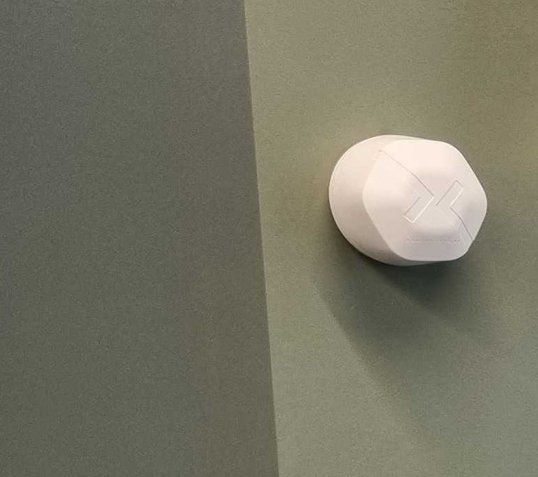  Sensor is mounted directly to wall (with 2 screws) 