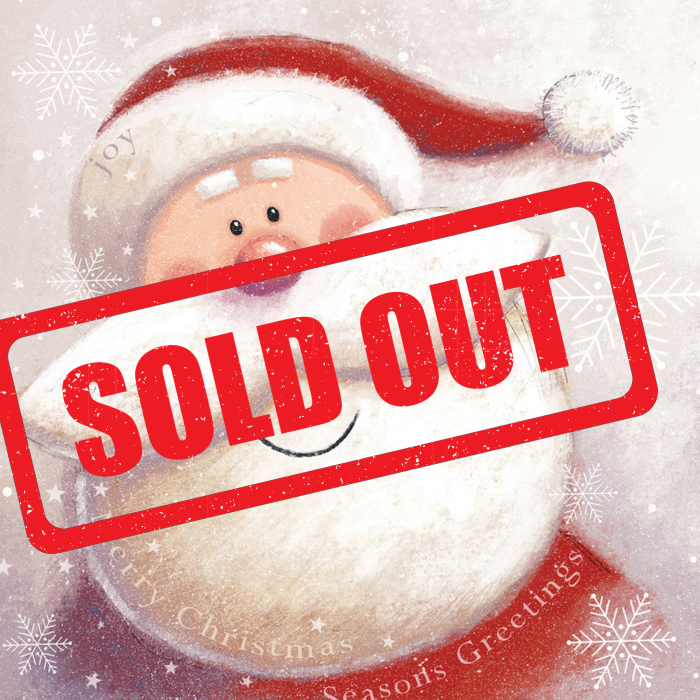 Cheery Santa sold out