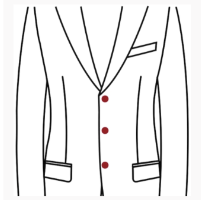  SINGLE BREASTED 3 BUTTONS 