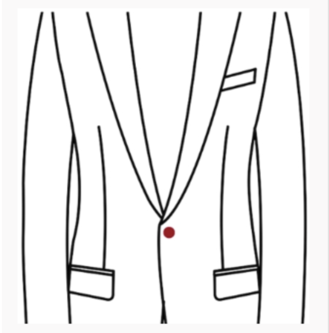  SINGLE BREASTED 1 BUTTON 