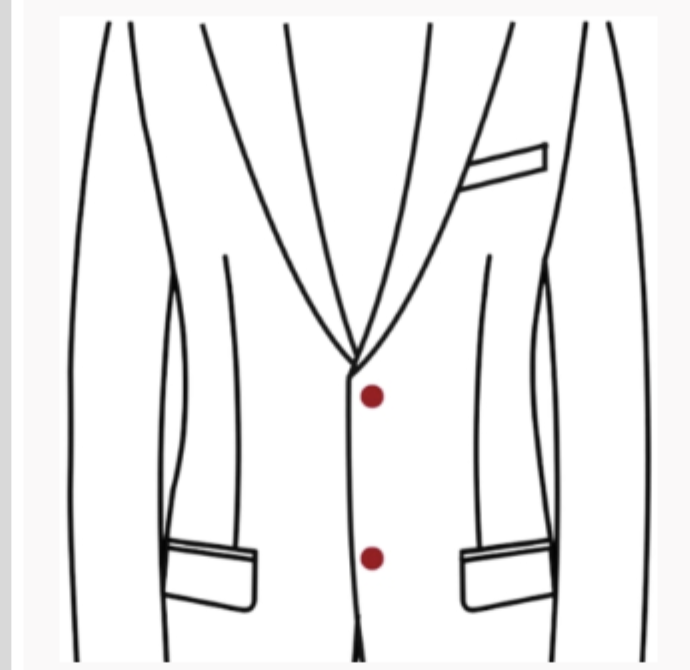  SINGLE BREASTED 2 BUTTONS 