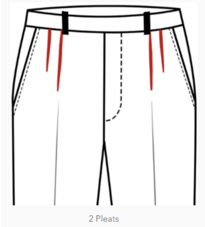  2 PLEAT (FORWARD) 