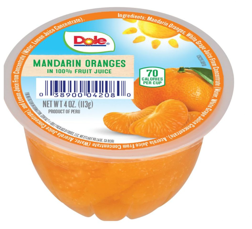  Mandarin Fruit Cup 