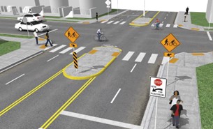 Que hubiera cruces seguros de las calles principales