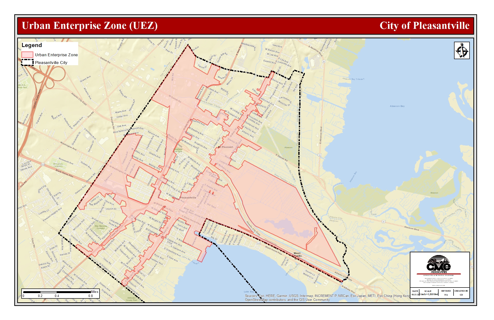 Mapa de Zona Empresarial Urbana