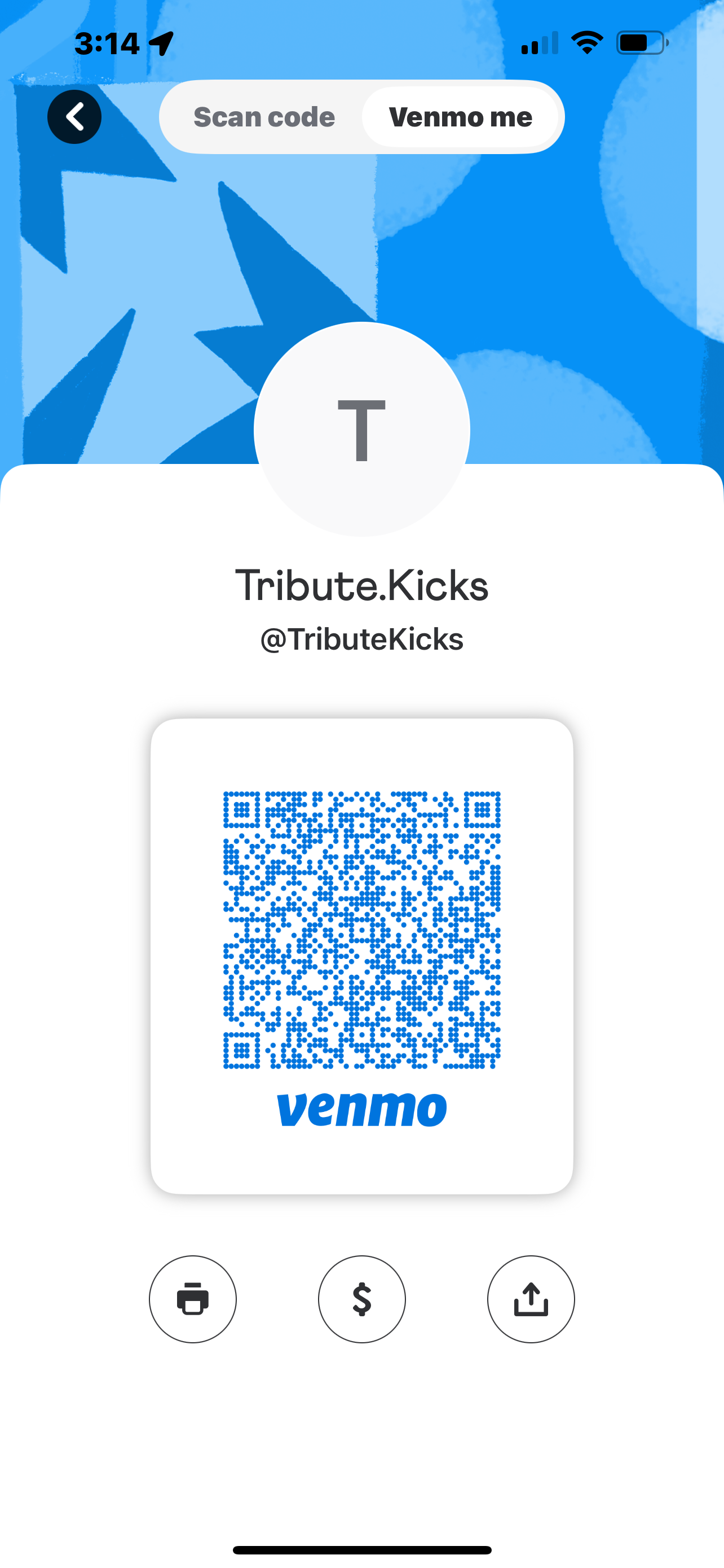 Venmo Payment QR Code 