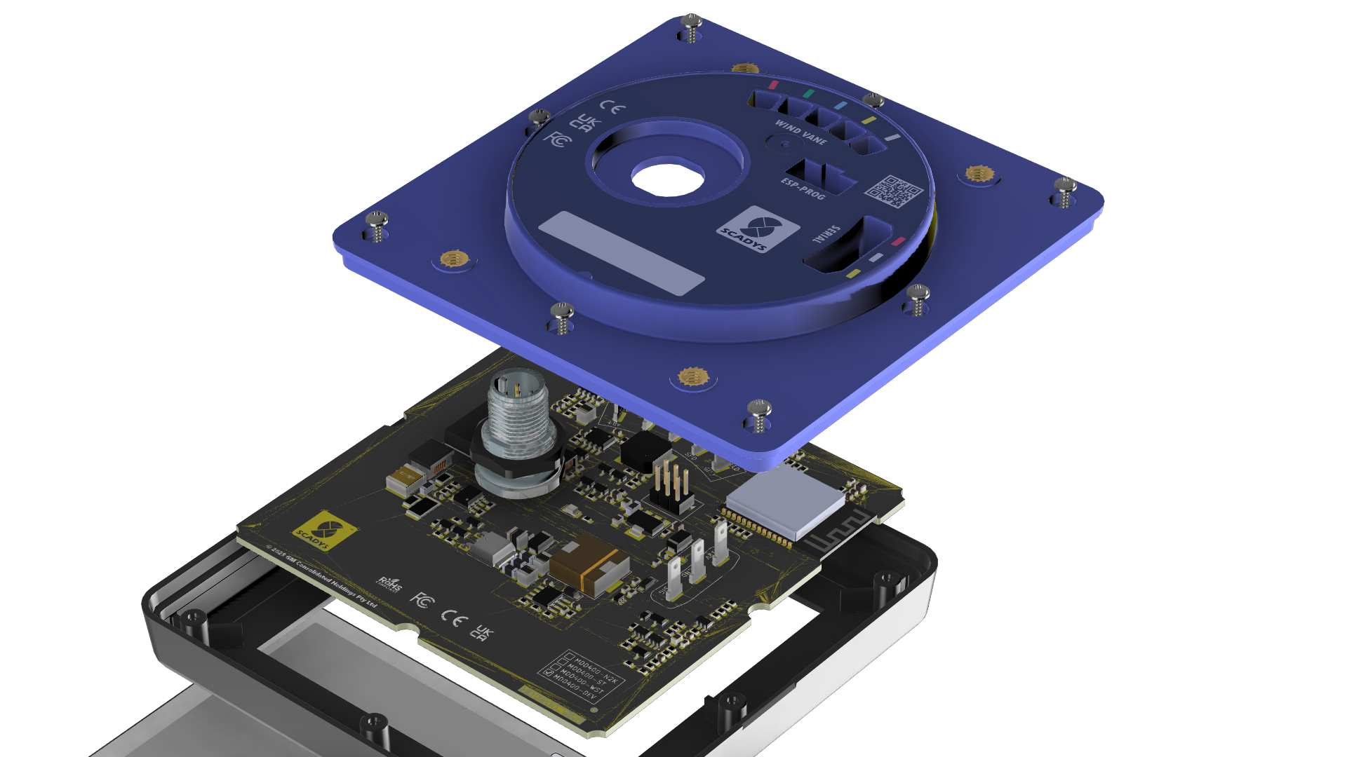 MDD400 - exploded view from rear