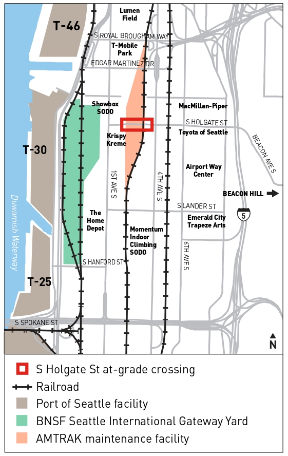 A wider project area map showing more locations