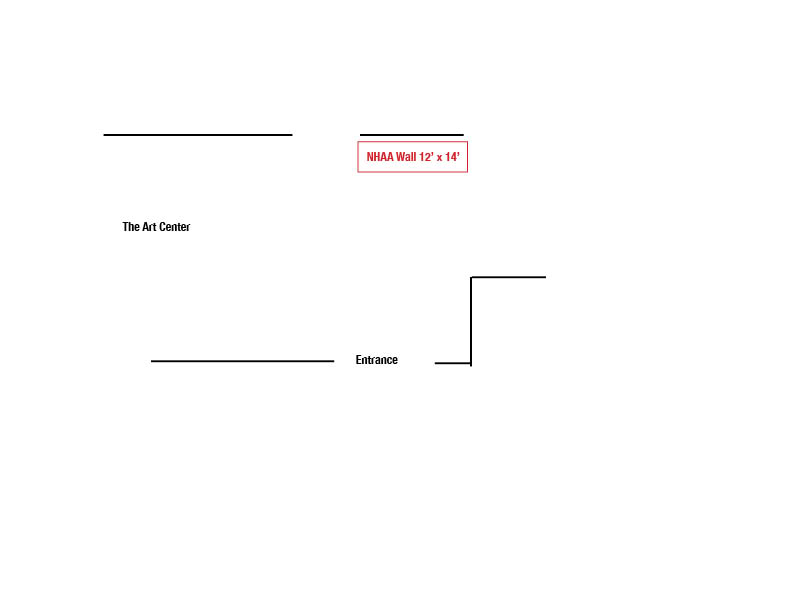 The Art Center in Dover Gallery Floorplan <br>*Final exhibition space and layout will be determined by gallery owner Rebecca Proctor