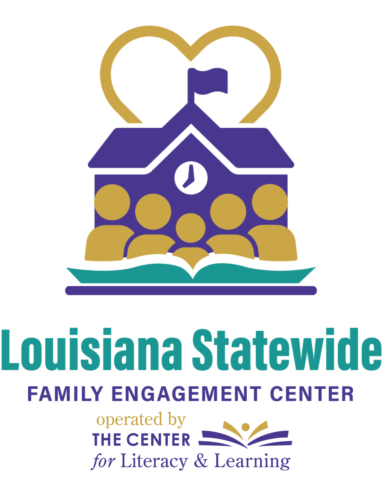 LASFEC logo which shows a building, likely a school, with 