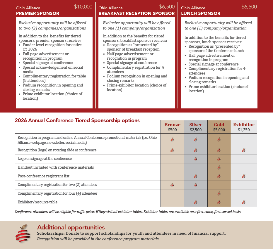 <strong>2026 Annual Conference Sponsorship Options</strong>