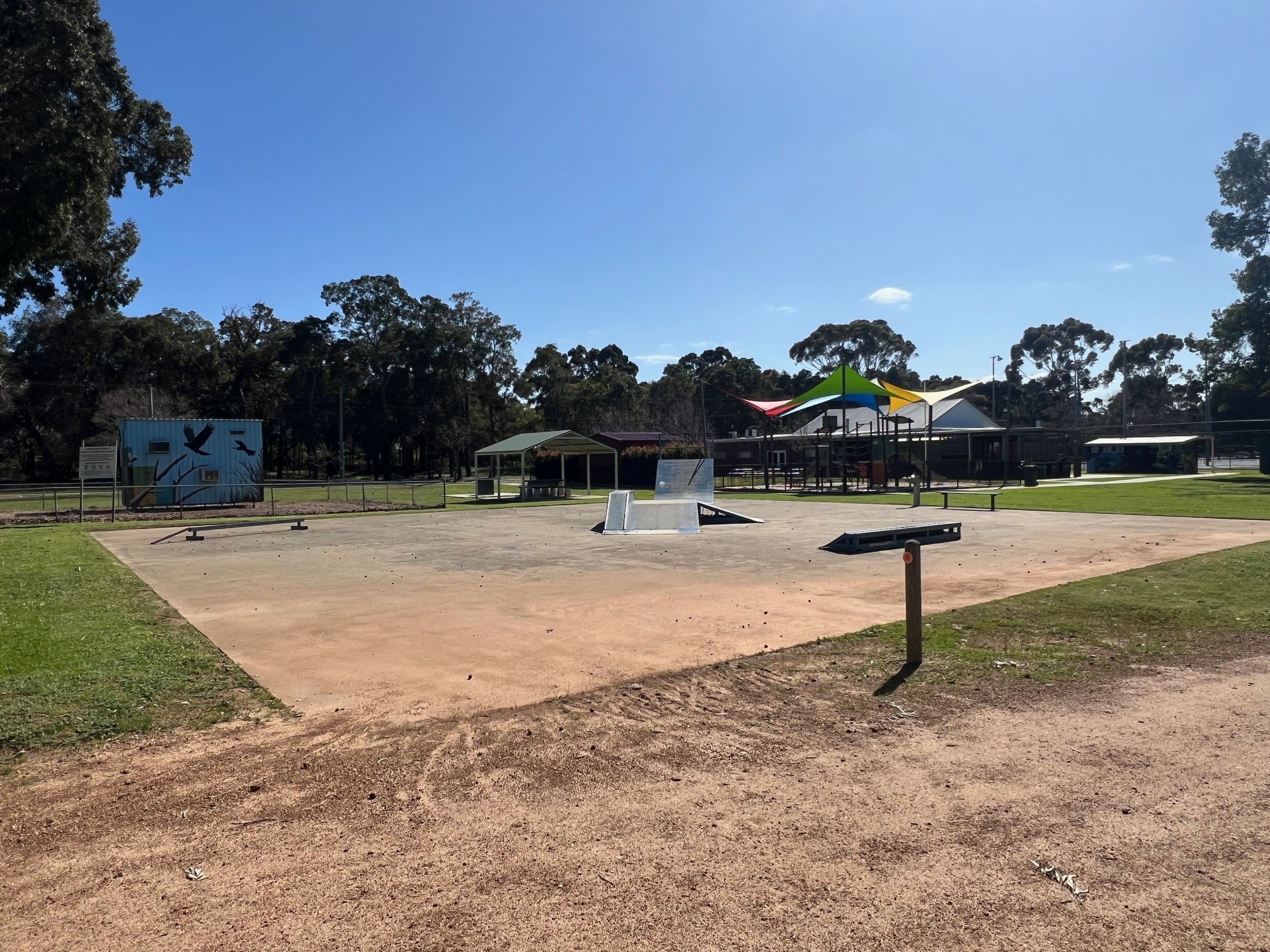 A photo of the current Burekup skate park.