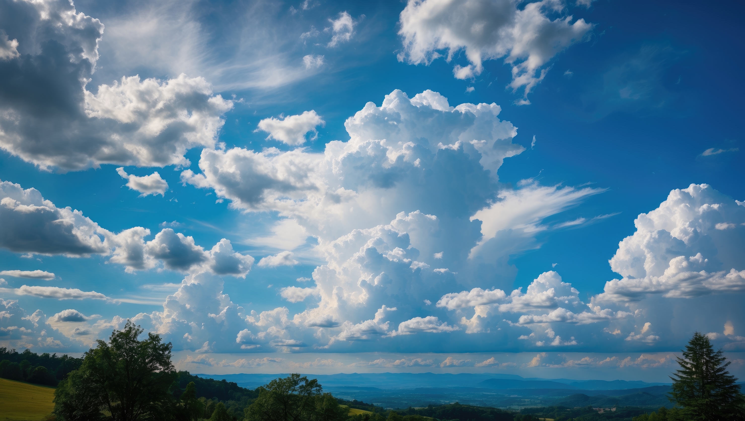 Landscape with clouds