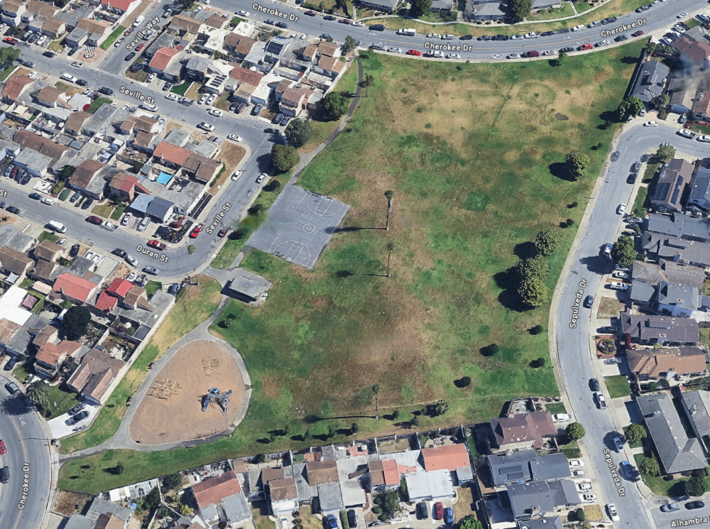Aerial view of Northgate Park