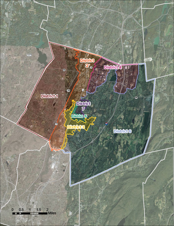 Wallingford District Map