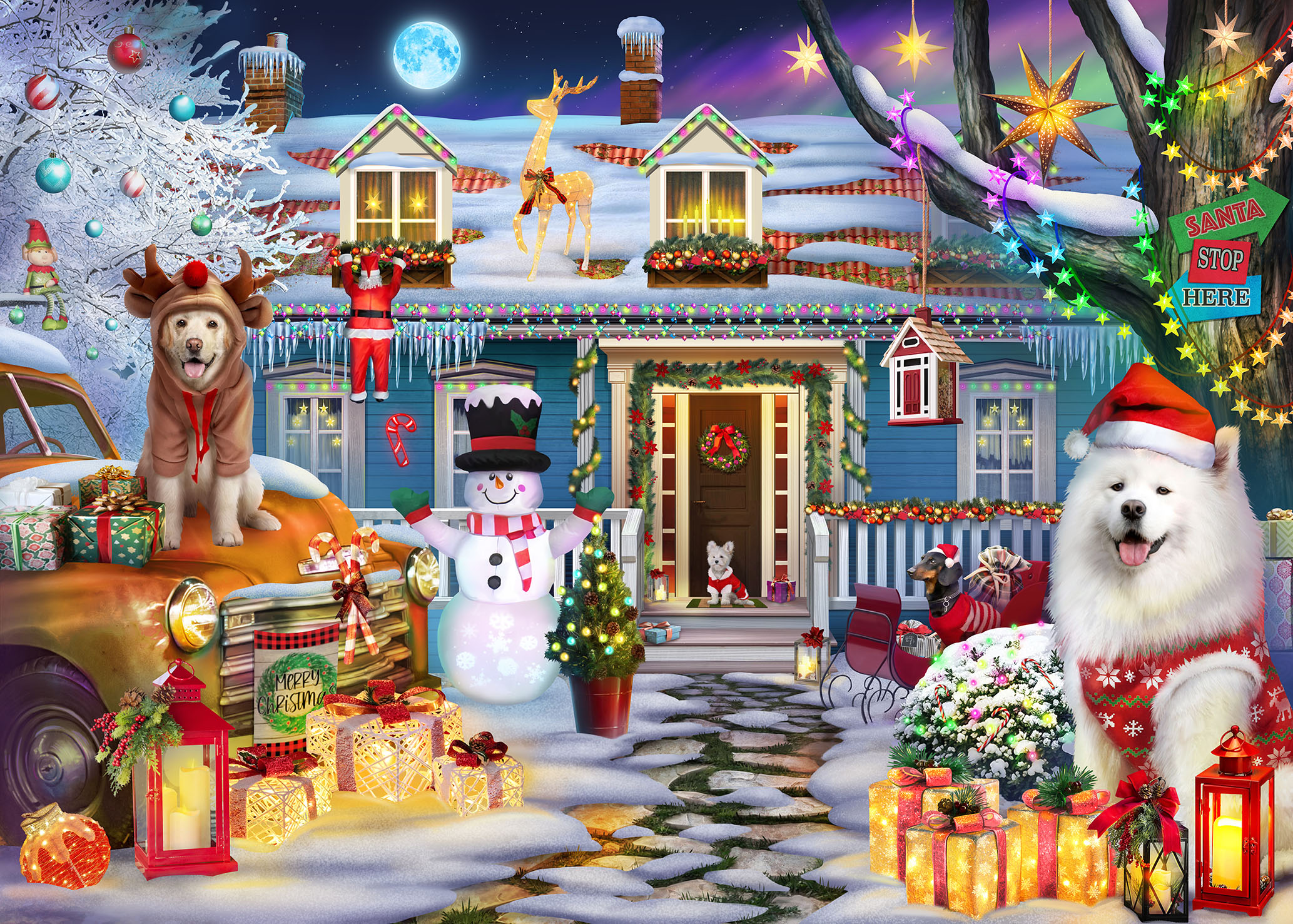 Christmas Dog House