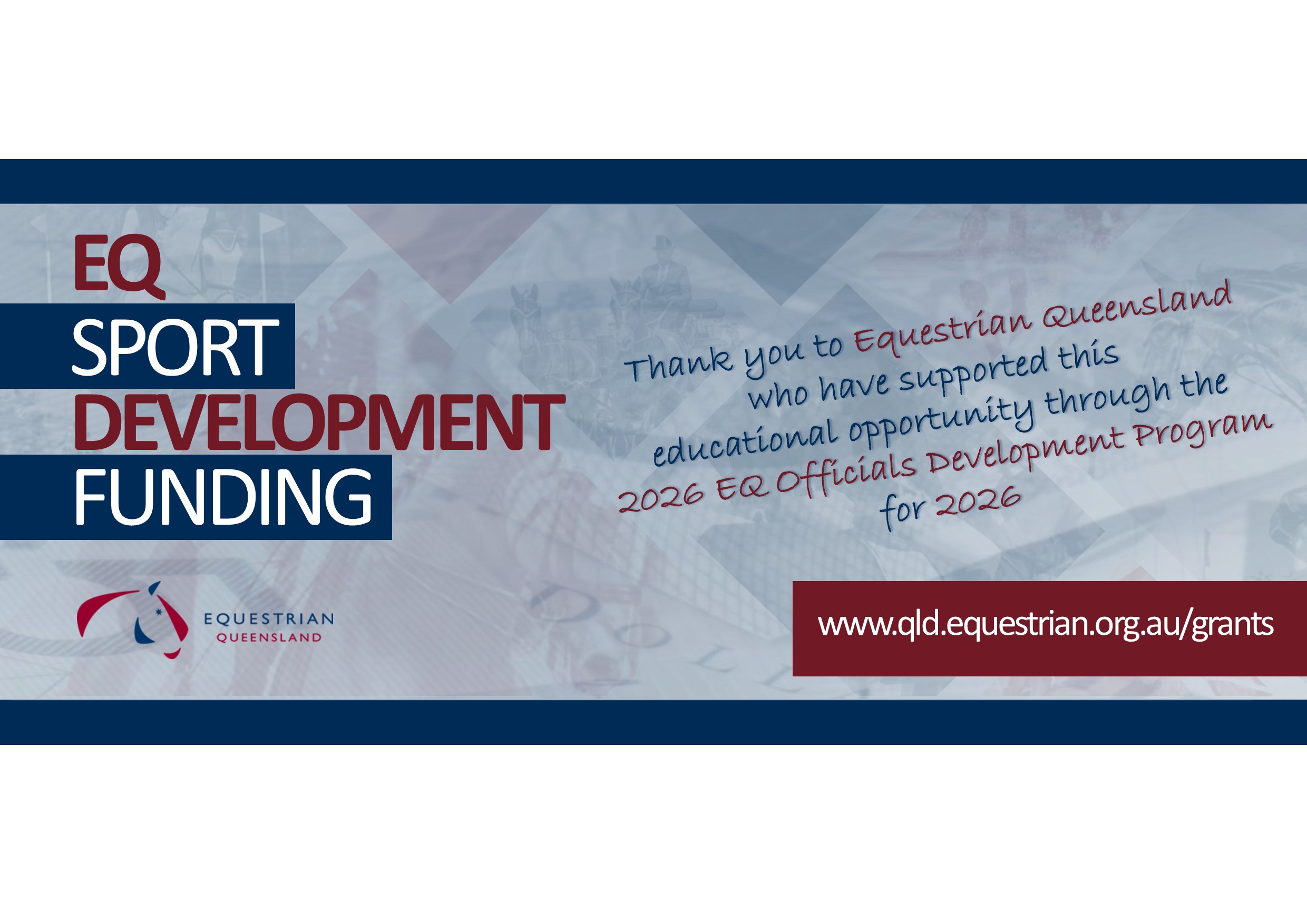 Please ensure you download the graphic as this is a requirement and part of the acquittal process