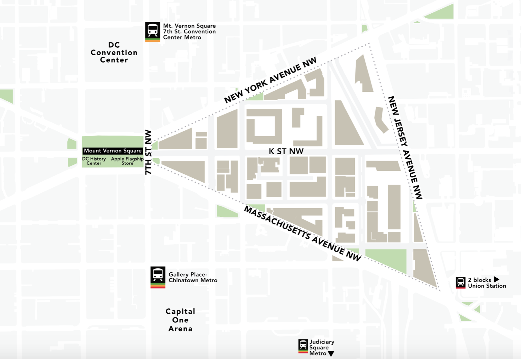 <strong>Mount Vernon Triangle Map<br></strong>
