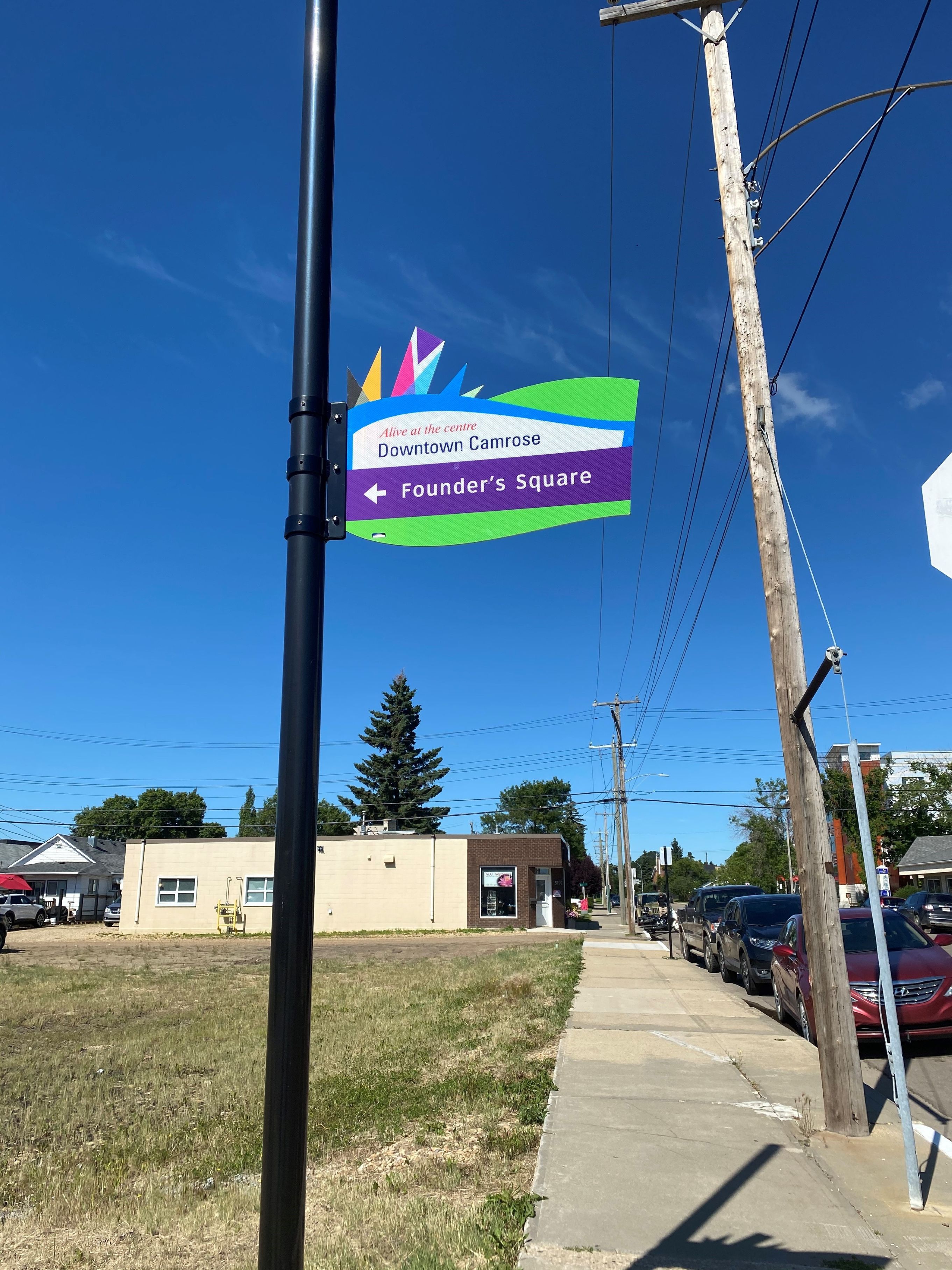 Example of directional signage