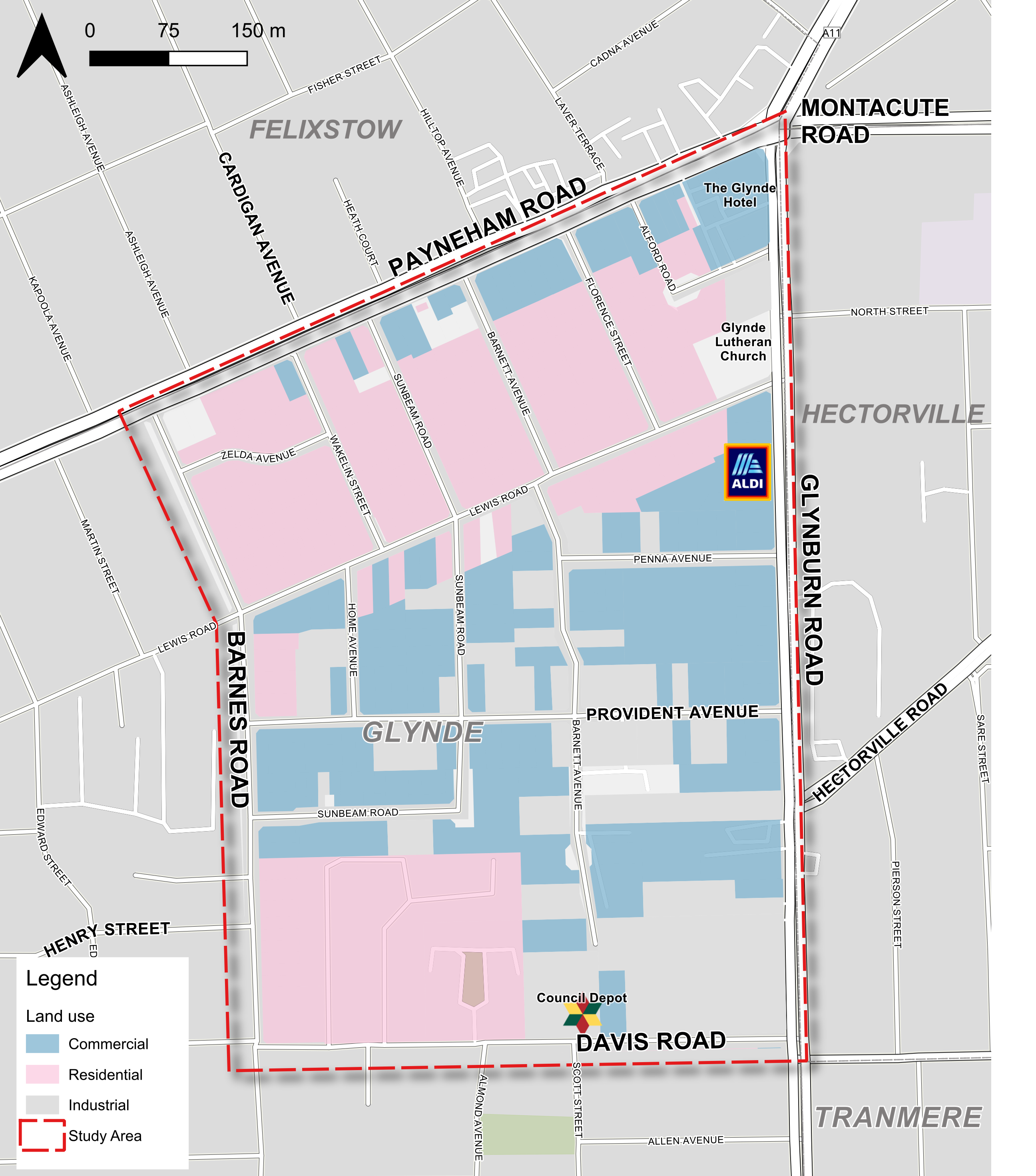 <span style="color: #006250;"><strong>Glynde Vehicle Access Study Area</strong></span>