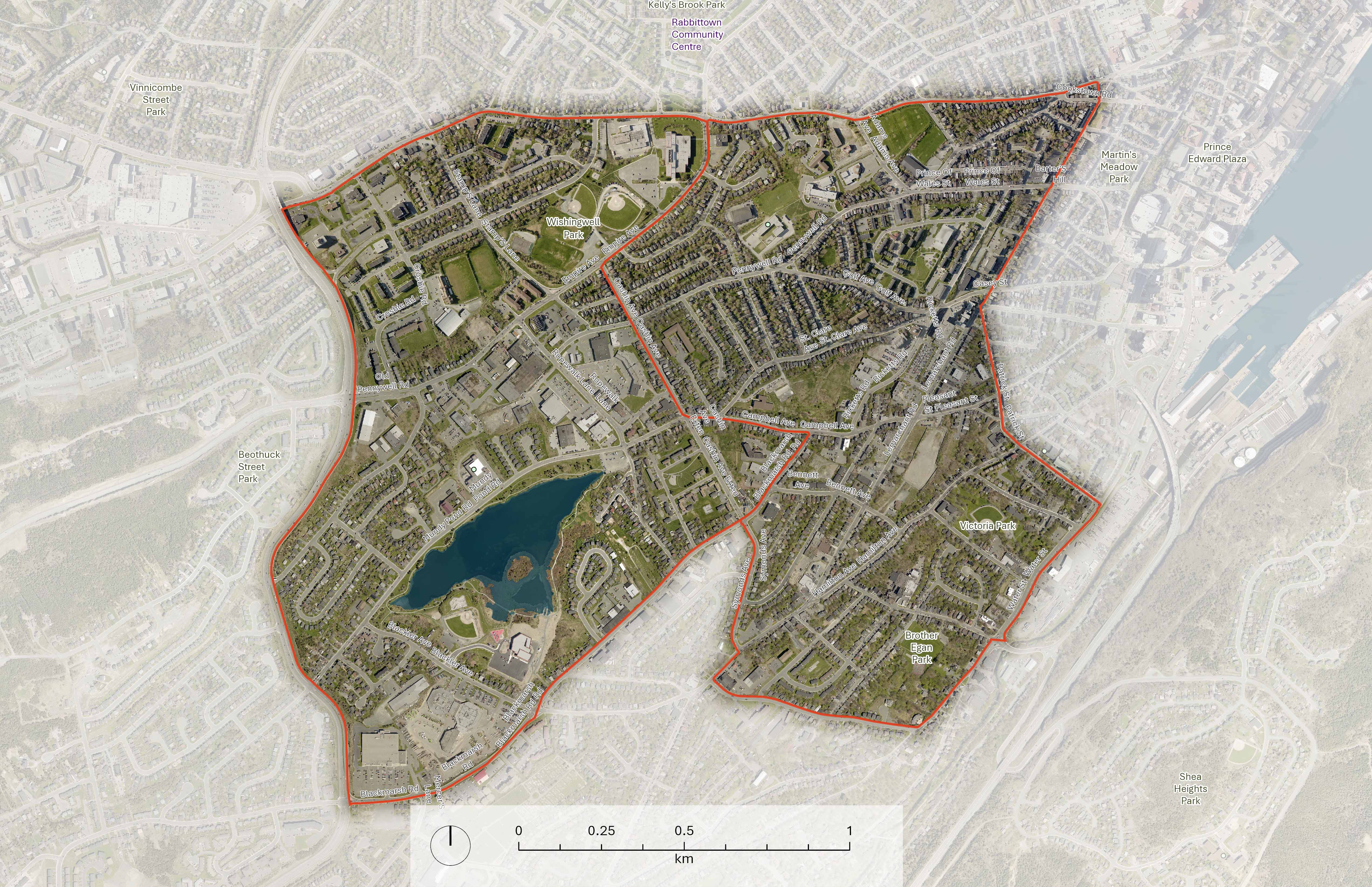 <strong>Central and Mundy Pond Neighbourhood Boundary</strong>