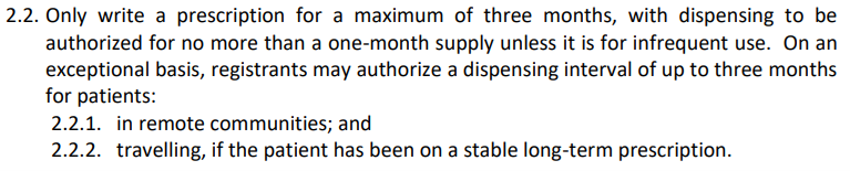 Standard of Practice - Prescribing Benzos and Z-Drugs (sec.2.2)