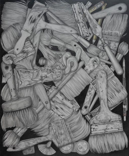 <strong>"To Be or Not 2B" by Barbara Morse, Graphite on paper</strong>