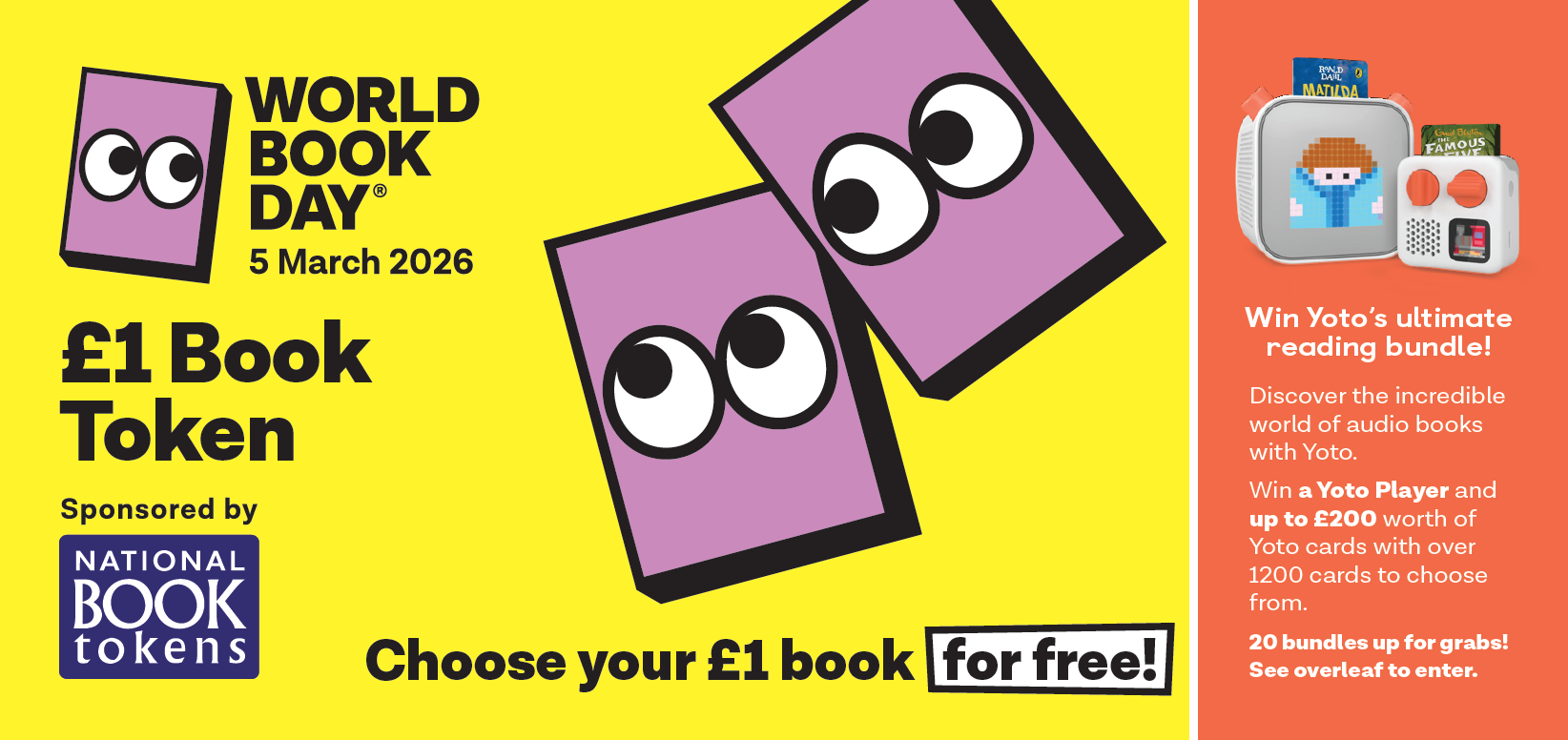 World Book Day token