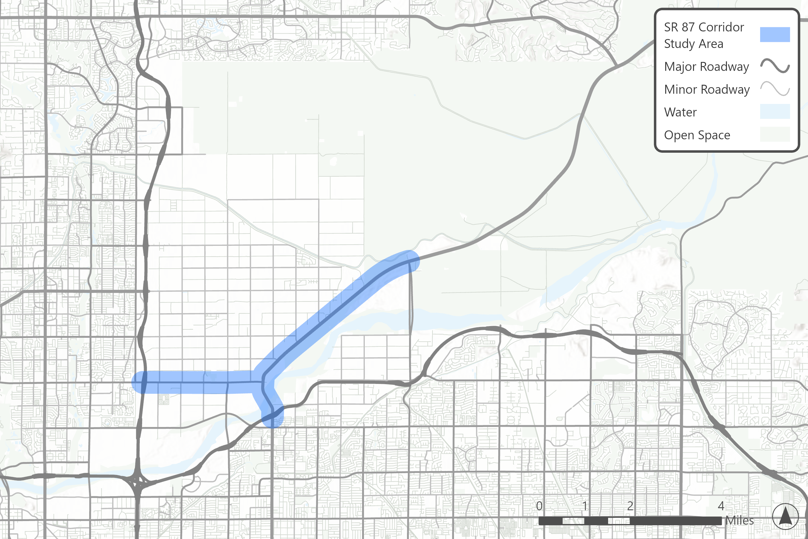 Map of SRPMIC and SR 87 corridor
